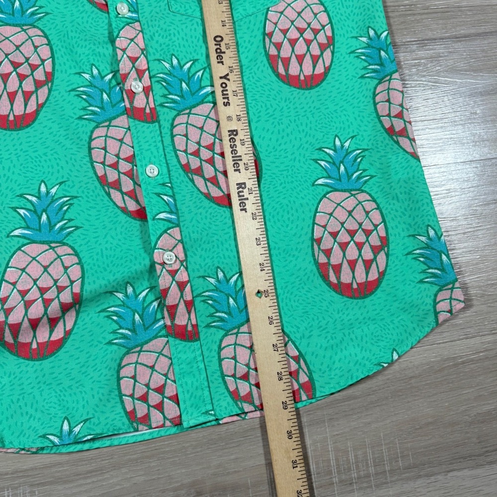 Chubbies Pineapple Print Performance Button Up Sh… - image 7